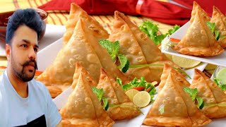 100% BEST VEGETARIAN SAMOSA || Asian food | Vegetarian food #halalfood #asianfood #food #streetfood