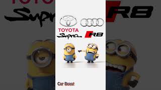 Toyota Supra VS Audi R8 minnions style #trending #tiktok #supra #shorts