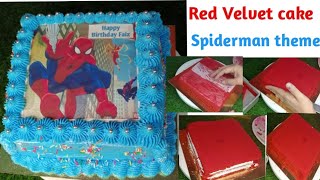 Red Velvet🎂is cake me bohat zada hacks🎂 Square shape Redvelvet cake #redvelevet #youtubevideos#viral