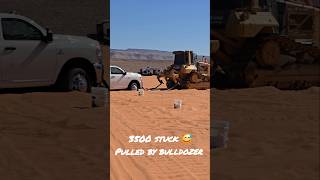 Sand Hollow UTV Takeover  Ram 3500 stuck and pulled by bulldozer to camp spot 😬