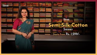 Semi Silk Cotton Sarees Priced  @ ₹1,299/- | 26-Nov'24