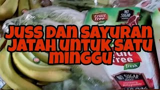 makanan dan sayuran segini ||untuk satu Minggu ❗✅