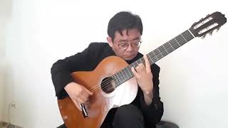 Himno de Fiestas de Alcoy interpretado por Hiroshi Fuji con guitarra clásica española