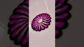 simple and easy rangoli #easy #beautiful #flower #rangoli #simple #youtubeshorts