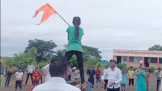 🚩कै.विठ्ठलरावजी शिंदे विद्यालय,ता.माढा जि.सोलापूर लहान मुलांचा पालखी सोहळ्यानिमित्त गोल रिंगण सोहळा.