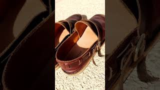 Unmarked Otzi Sandal Shoes in Cherry leather