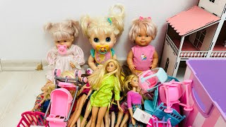 Ayşegül ela ve Alive bebeğin barbie bebeklerle dolu kutusundan neler çıktı