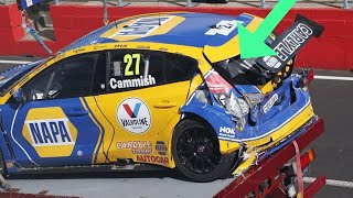 Dan Cammish crash BTCC Qualifying 2023 - Cammish crash btcc donington - BTCC donington crash Cammish