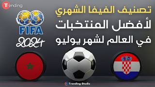 تصنيف #FIFA الجديد لأقوى المنتخبات في العالم | تراجع #المغرب بعد #يورو2024 و #كوبا_أميركا