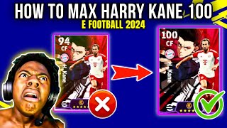 How to train Harry kane max level 100 in E football 2024🔥#efootball #pes