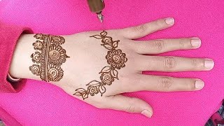 نقش حناء سهل بمناسبة شعبانة غدا إنشاء الله نقشة سهلة و زوينة   #hennaartist #hiphop #henna