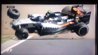 F1 2015 Budapest Perez Huge Crash