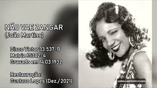 Carmen Miranda | Não vae zangar (1932)  [Áudio restaurado]