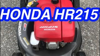 HONDA commercial hydrostatic push mower HR215 short review