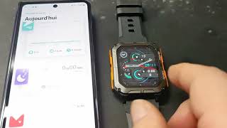 Montre Connectée Homme avec Appels Bluetooth Assistant Vocal, Belle montre connectée multi fonctions