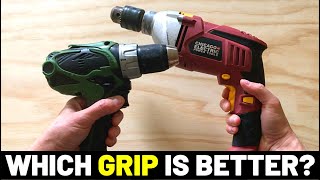 PISTOL-GRIP VS. MID-HANDLE (Which DRILL HANDLE Shape Is Better? What's The Difference...?)