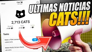 YA PUEDES RETIRAR tu AIRDROP $CATS en TELEGRAM - Cómo se REPARTIRÁ su AIRDROP??