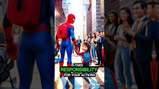 Take responsibility for your actions #spiderman #english #youtube #motivation #youtubeshorts #fyp