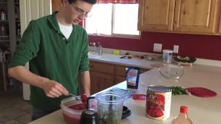 Men make world famous salsa in 3 minutes Alex