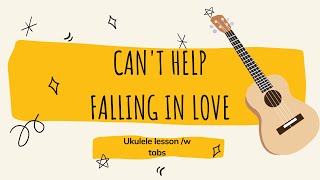 Can't Help Falling in Love - prosta wersja akordowa / śpiewnik ukulele #2