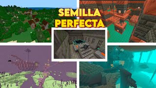 🔥La SEMILLA PERFECTA de MINECRAFT 1.21 BEDROCK para Survival tecnico!!!  #minecraft