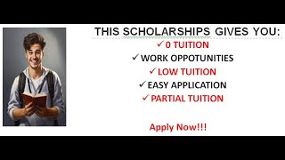 0 TUITION | PARTIAL SCHOLARSHIPS | CHEAP SCHOOL | BUDGET FRIENDLY COUNTRY