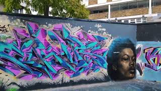 Hall of Fame Graffiti art Stocwell London 2023.