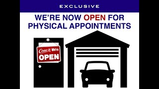 We are OPEN for Physical Appointments - Lockdown 2 Update