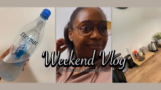 WEEKEND VLOG| NEW COFFEE BAR SETUP + NO MORE BRAIDS + CAIDEN GET'S NEW GLASSES & MORE