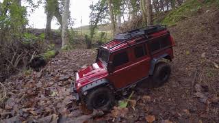 Traxxas TRX 4 Defender 1st Drive In The Local Woods