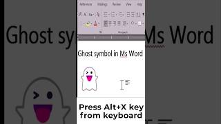 Ghost symbol in ms word #msword #tricks #shorts