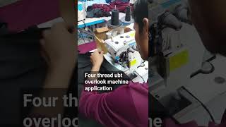 Four thread ubt overlock machine application..... #garmentmanufacturing. #sewingmachine(2)