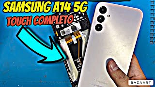 Como abrir e trocar touch completo do Samsung A14 5G Passo a passo | Troca da frontal do Samsung A14