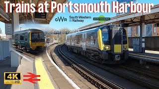 Trains at Portsmouth Harbour (4th May 2024)