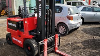 NICHIYU FB-15P-50B-550M 1.5 Ton Battery Operated Forklift for Sale in Karachi Pakistan