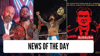 Wrestling News Of The Day - 9/25/24 - Jey Uso Title Win Reaction, Vince Doc, Roman Reigns Update