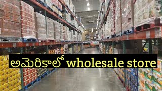 Walking Tour of Costco Wholesale  (Biggest Shopping Store in America)||Telugu Vlogs from USA