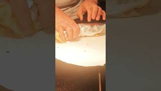 how to roll naan shawarma.....#learning #intelligence #lifehacks #cooking #food