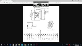 EJERCICIO DE NOMBRE CON DISPLAY 16 SEGMENTOS PARA TEORÍA DE CIRCUITOS DIGITALES