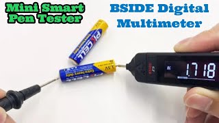 BSIDE Digital Multimeter Mini Smart Pen Testerutoranging 6000 DC AC Voltage