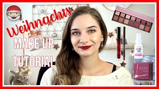 WEIHNACHTS MAKE UP TUTORIAL + VERLOSUNG 2017⎮Mel-mas #20🎄⎮weeklyMel