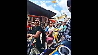 Cute Girl Reaction 🥰 Super Bike Kawasaki Ninja Zx10r 🔥#modified #publicreaction #cute #shorts