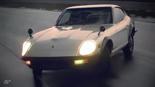 Gran Turismo 7 | Drift Rain Condition Fairlady 240ZG '71 at Tsukuba Circuit