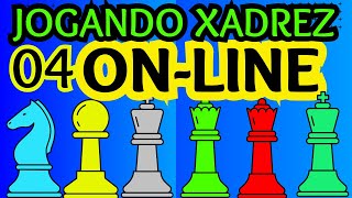 JOGANDO XADREZ ON-LINE #04 - #chess #xadrez #chess.com #mate #xequemate #jogoonline #chess #xadrez