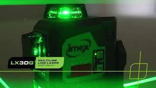 iMEX LX3DG Multi line laser level