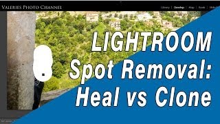 Lightroom Spot Removal Tool - When to Use Clone vs Heal