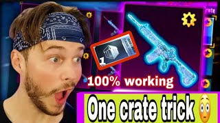 One Crate Trick | How To Get M416 Glacier In Bgmi | i got m416 gleciar one crate tricks