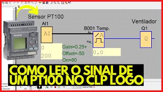 PROGRAMANADO O CLP LOGO - LEITURA DE SINAIS ANALÓGICOS NO CLP *Aplicação prática com PT 100* #64