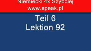 German Lesson Teil6 lektion92 - Direct Method Speak.pl