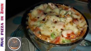 Mug Pizza recipe in microwave|Ready in 2minutes|Easy Pizza Recipe